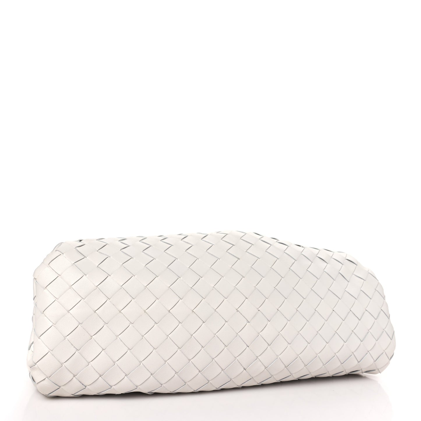 Nappa Maxi Intreccio The Pouch Oversized Clutch Chalk