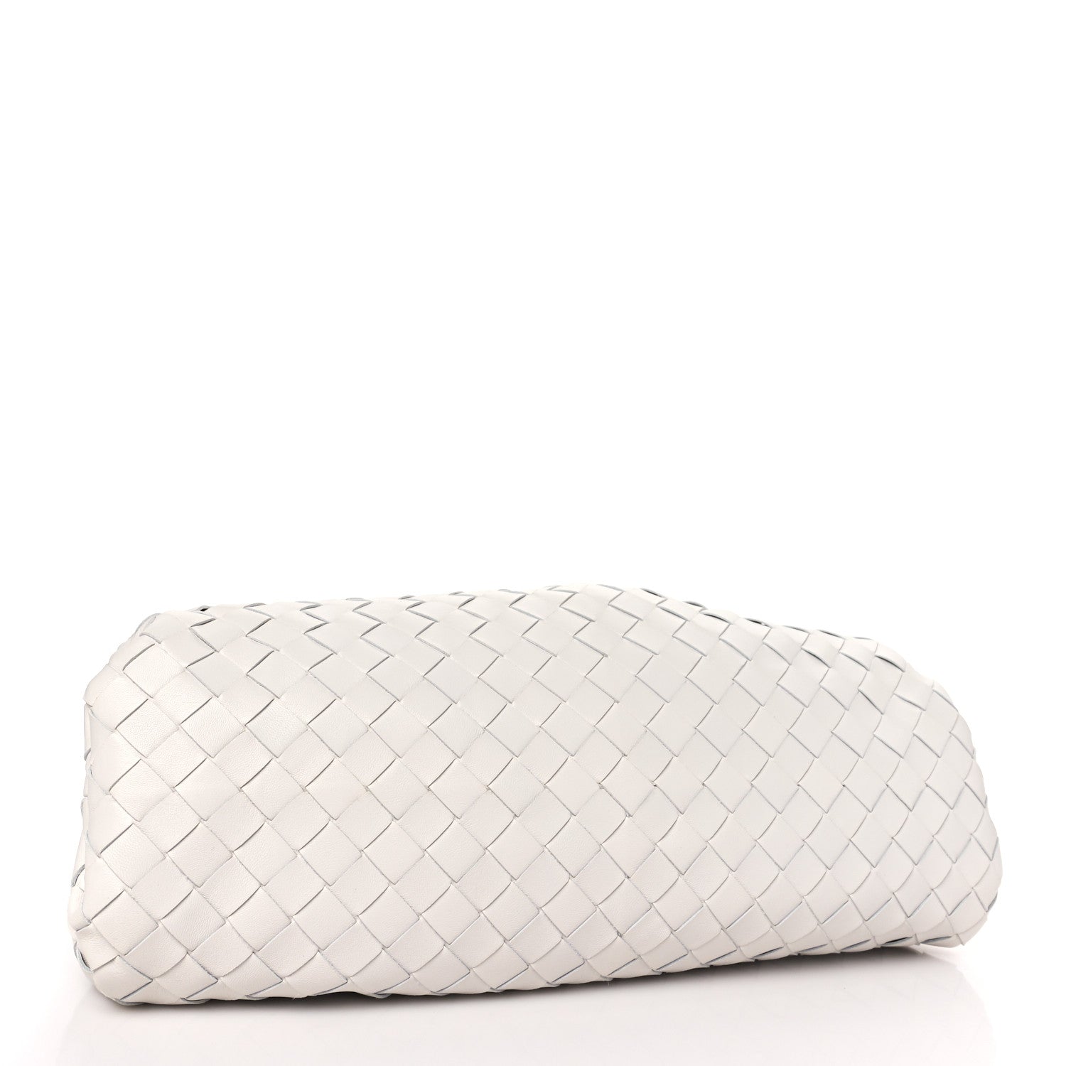 Bottega Veneta Nappa Maxi Intreccio The Pouch Oversized Clutch Chalk 4 of 9
