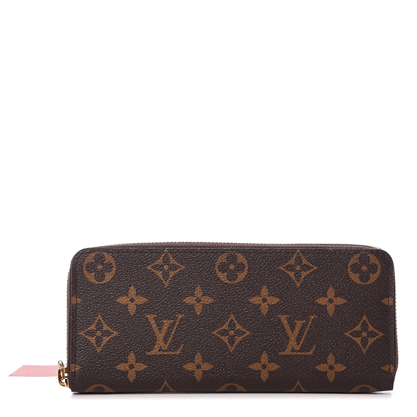 Monogram Clemence Wallet Rose Ballerine