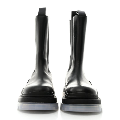 Bottega Veneta Calfskin Mens The Tire Chelsea Boots 39.5 Black Transparent 2 of 8