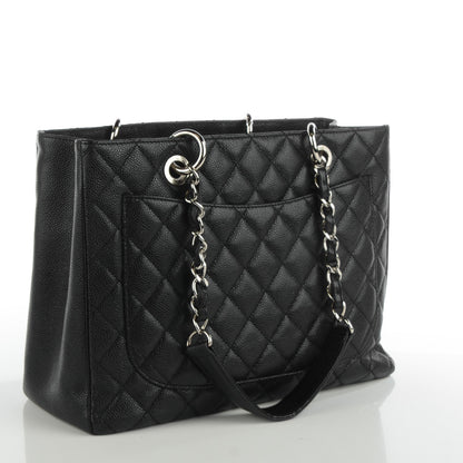 Chanel Caviar Quilted Grand Shopping Tote GST Black 3 of 7