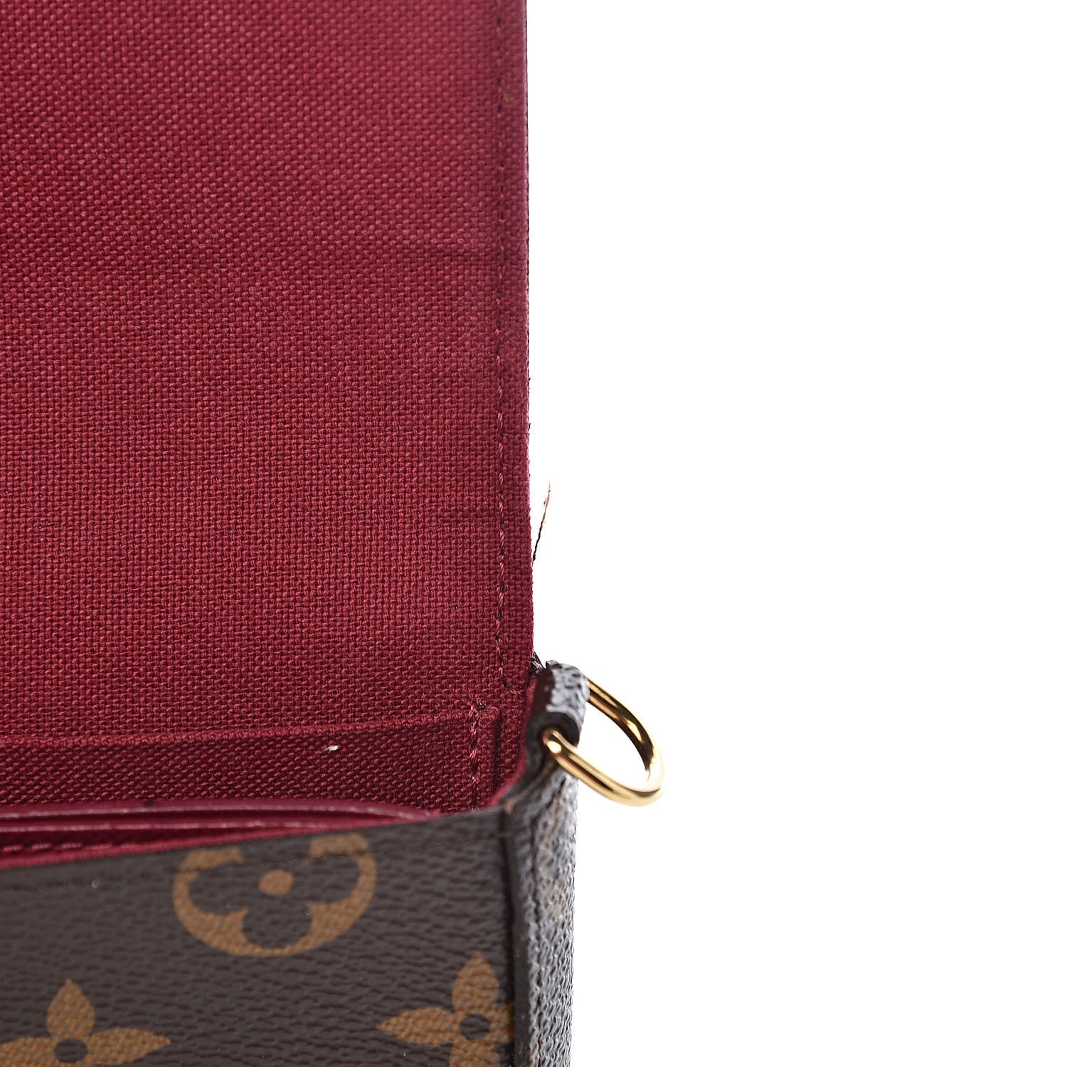 Louis Vuitton Monogram Pochette Felicie Chain Wallet Fuchsia 12 of 14