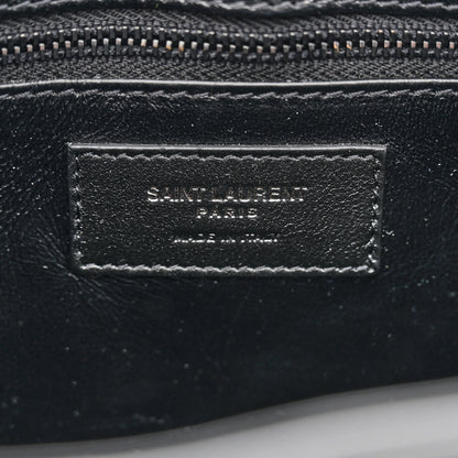 Saint Laurent Patent Le 5 A 7 Monochrome Hobo Black 6 of 11
