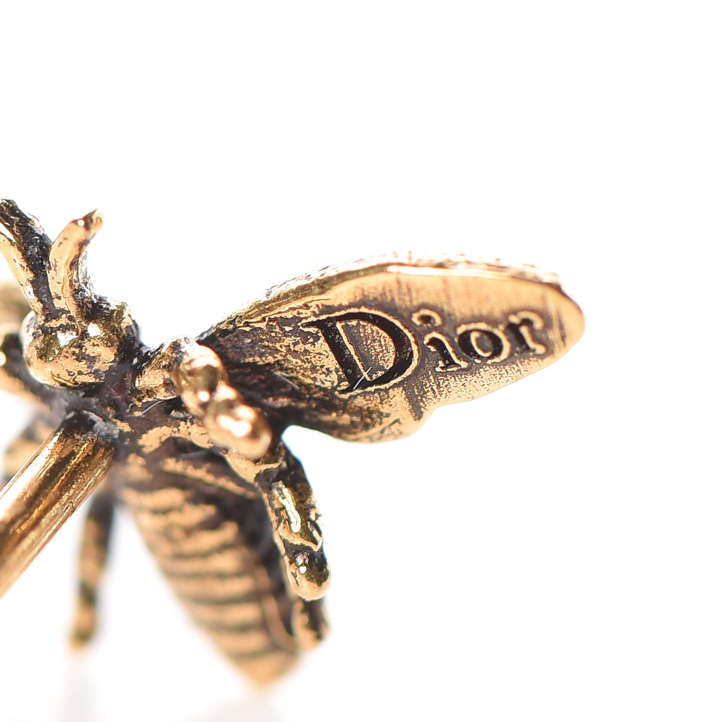 Metal Bee Heart Dangle Chain Earrings Gold Multicolor