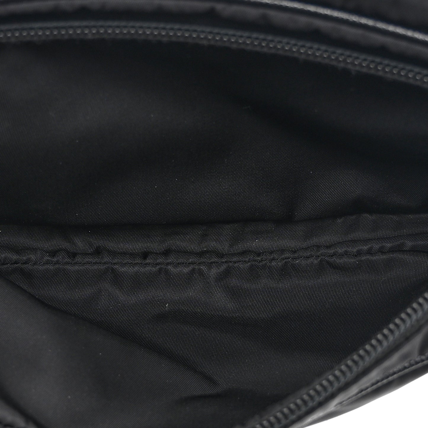 Re-Nylon Saffiano Belt Bag L Black