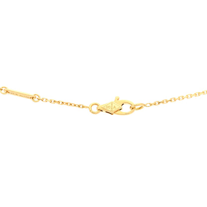 Van Cleef & Arpels 18K Yellow Gold Mother of Pearl Sweet Alhambra Butterfly Pendant Necklace 4 of 5