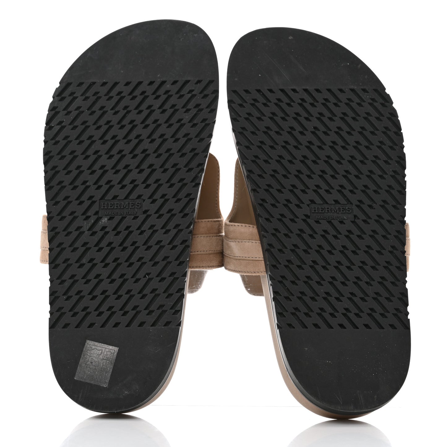 Suede Goatskin Womens Empire Sandals 40 Beige Sable
