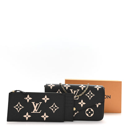 Louis Vuitton Empreinte Monogram Giant Felicie Pochette Black Beige 11 of 11