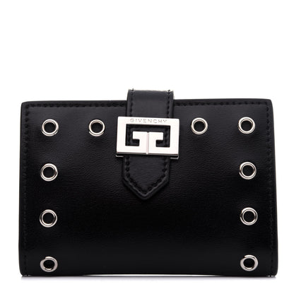 Givenchy Calfskin Eyelet GV3 Card Case Black 1 of 11