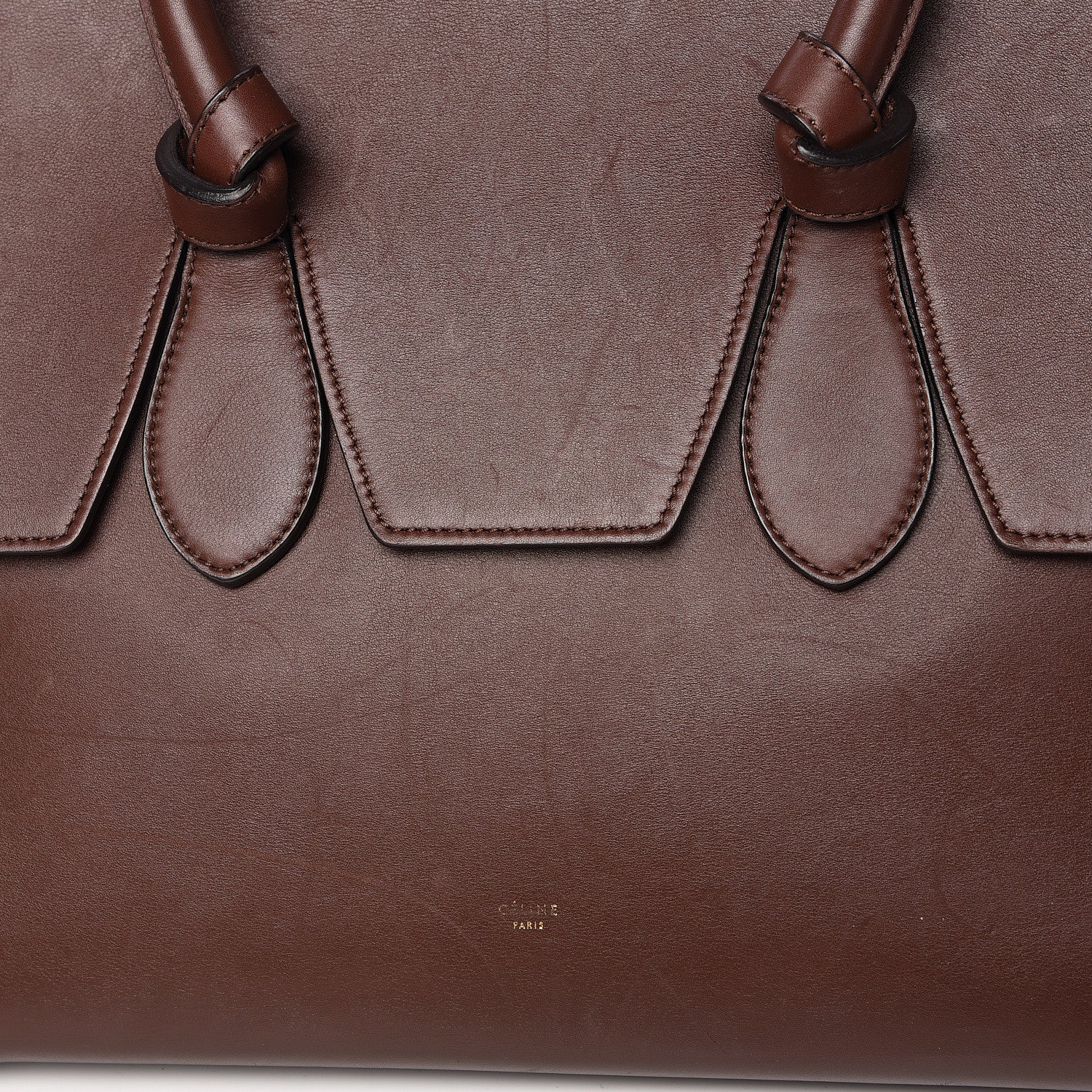 Celine Natural Calfskin Small Tie Knot Tote Acajou 19 of 19