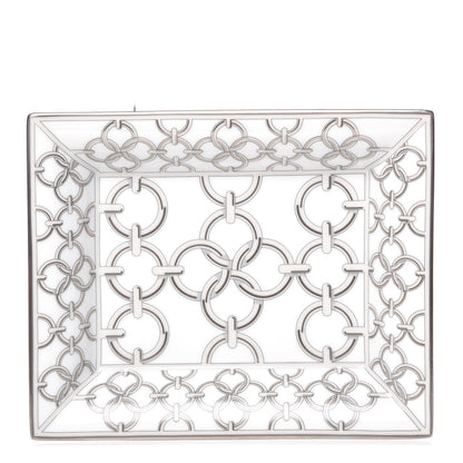 Hermes Porcelain Cote de Maillons Change Tray Argent 1 of 6