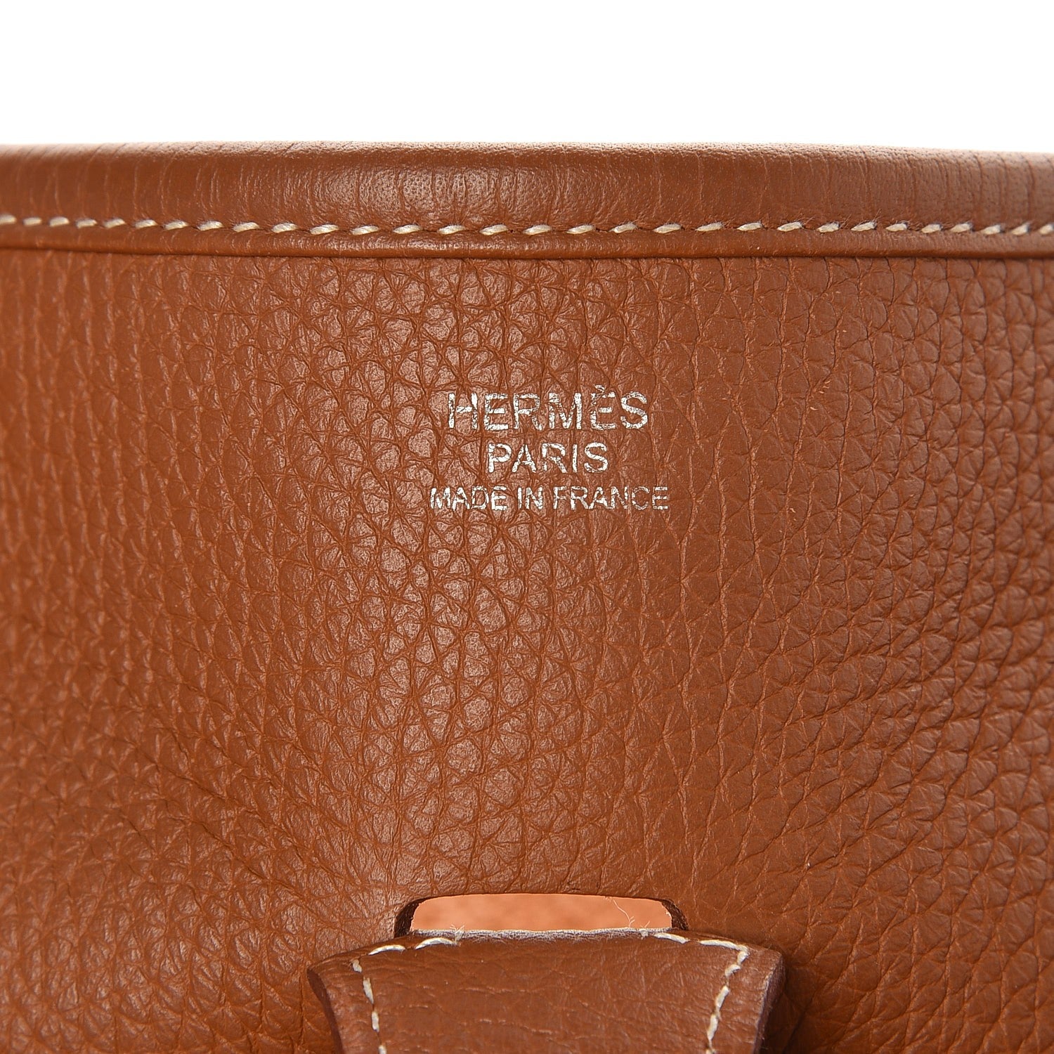 Hermes Taurillon Clemence Evelyne III GM Gold 6 of 8