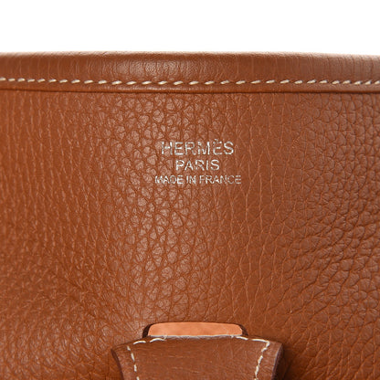 Hermes Taurillon Clemence Evelyne III GM Gold 6 of 8