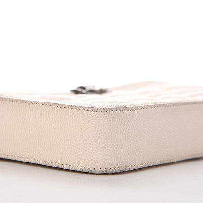 Chanel Caviar Quilted Small Boy Clutch With Chain Ivory 11 of 14