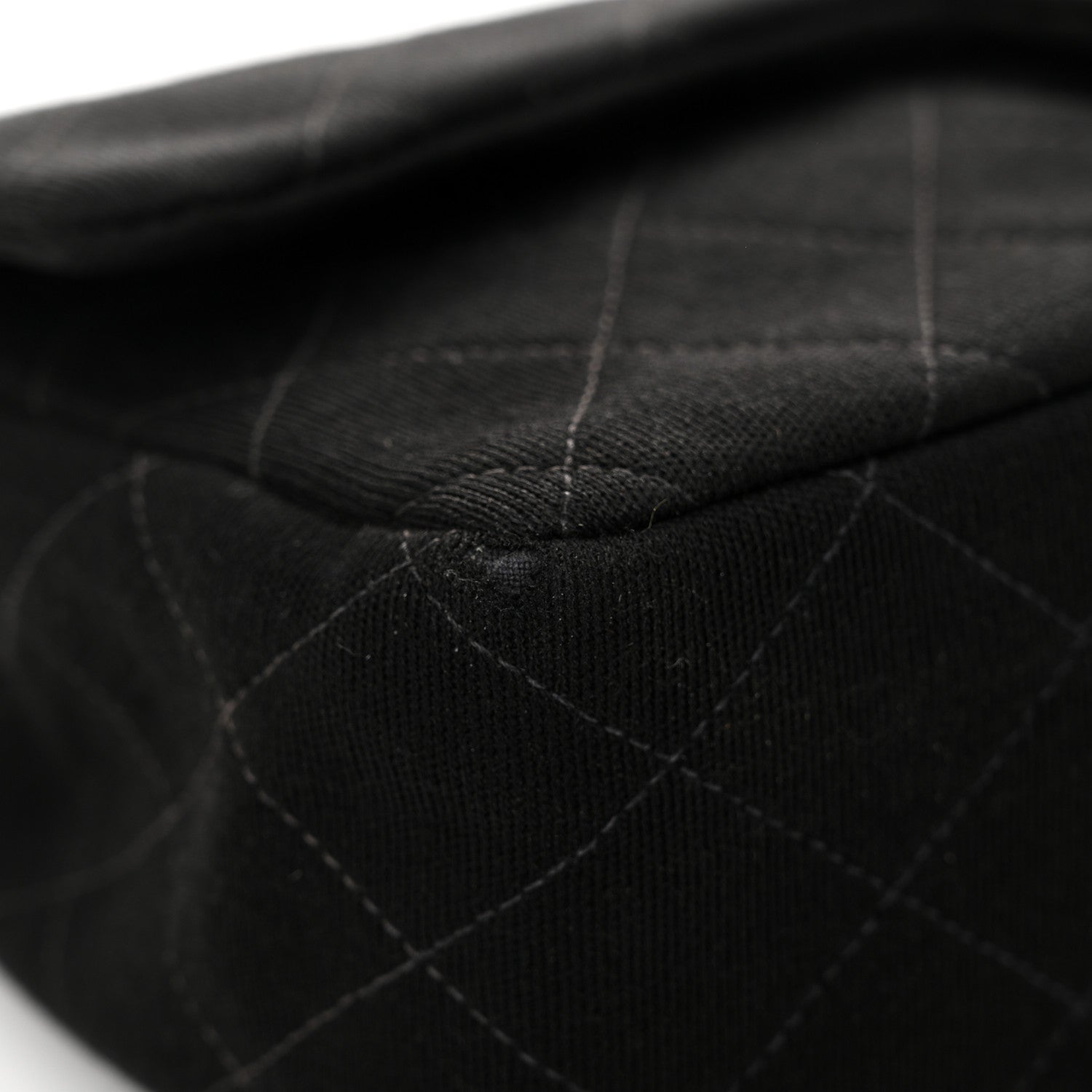 Chanel Jersey Quilted Medium Double Flap Black 20 of 23