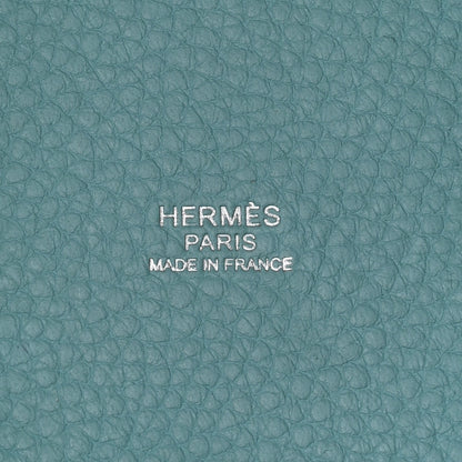 Hermes Taurillon Clemence Picotin Lock 18 PM Bleu Atoll 5 of 11