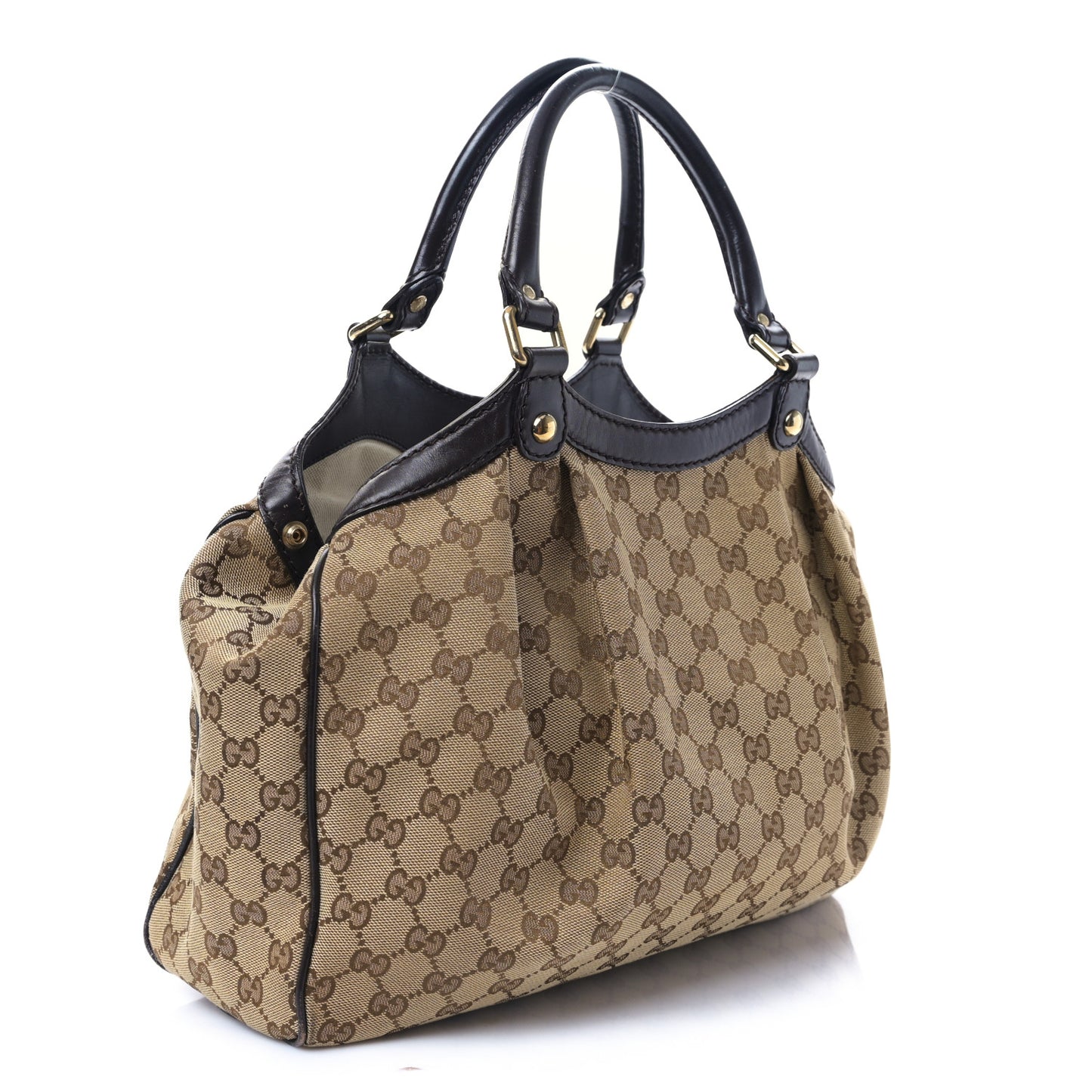 Monogram Medium Sukey Tote Dark Brown