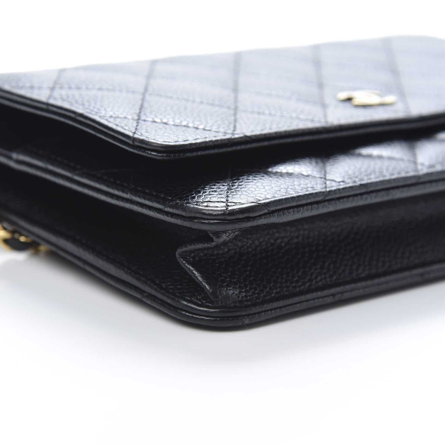Chanel Caviar Quilted Wallet On Chain WOC Black 10 of 11
