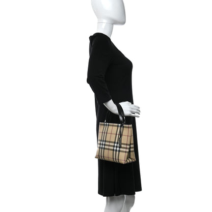 Burberry House Check Small Tote Black 2 of 10
