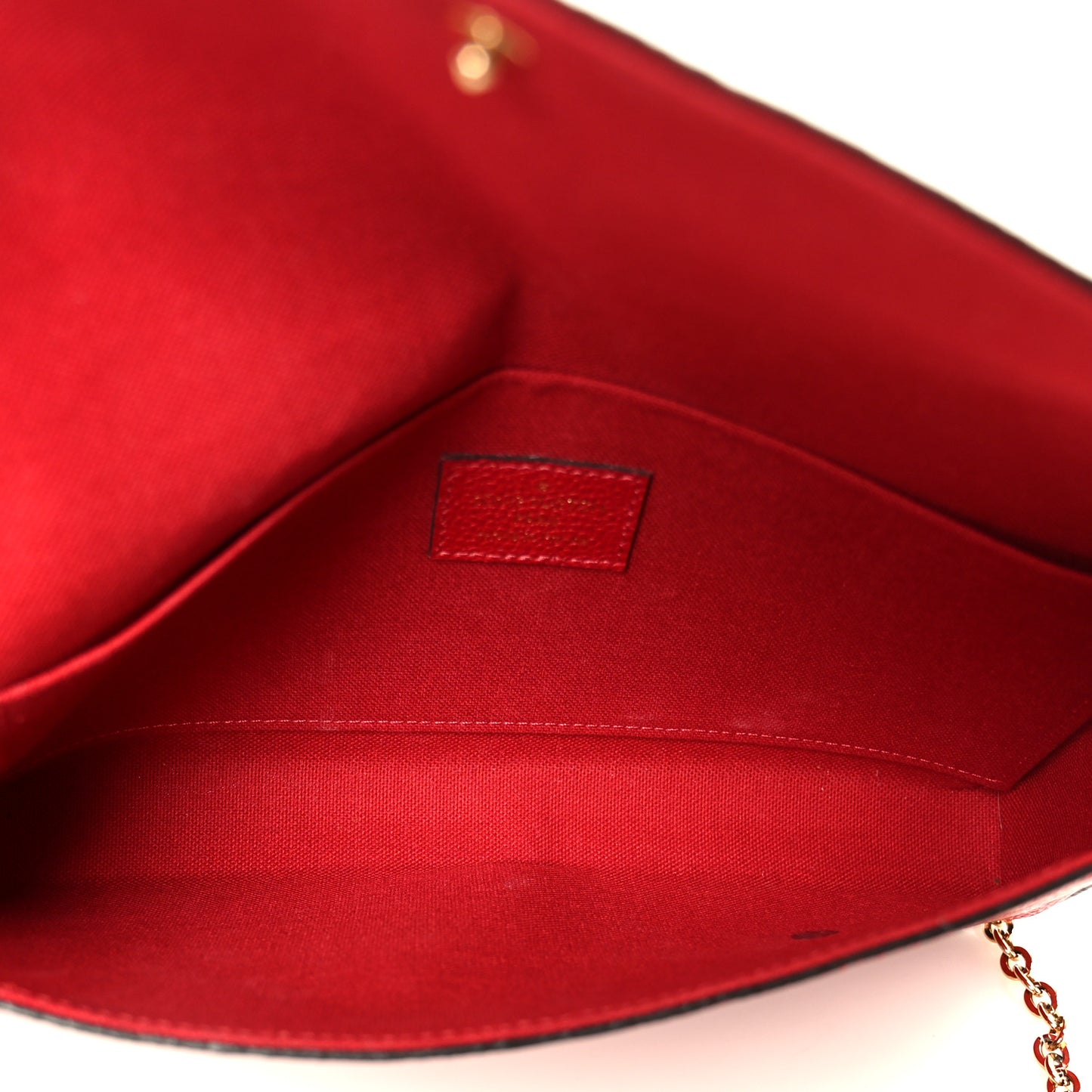 Empreinte Pochette Felicie Chain Wallet Scarlet