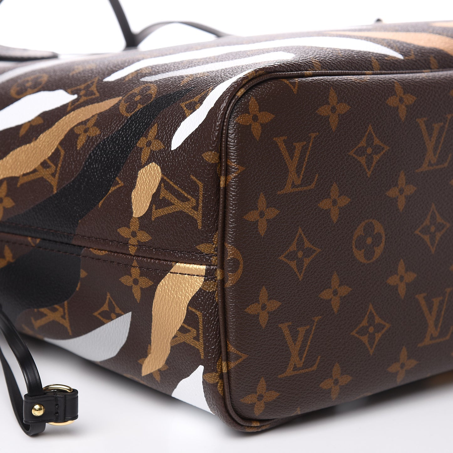 X LOL Monogram Neverfull MM Gold Silver