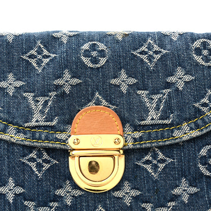 Louis Vuitton Monogram Denim Mini Pleaty Blue 7 of 9
