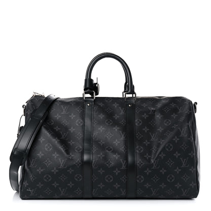 Louis Vuitton Monogram Eclipse Keepall Bandouliere 45 1 of 15
