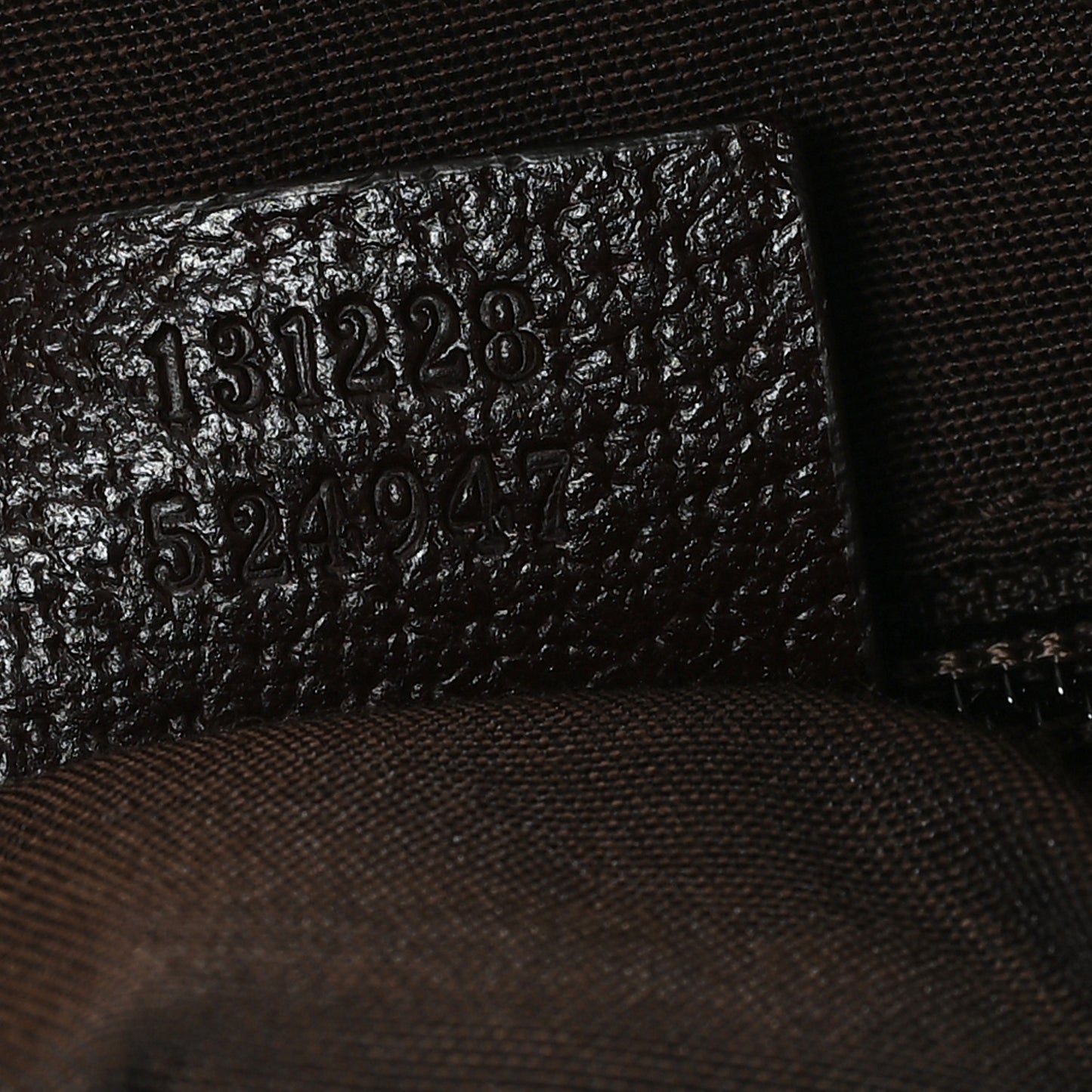 GG Monogram Small Web Handle Bucket Tote  Dark Brown