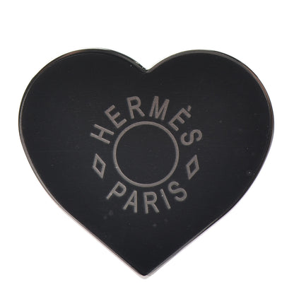 Hermes Palladium Coeur Scarf Ring Black 1 of 4
