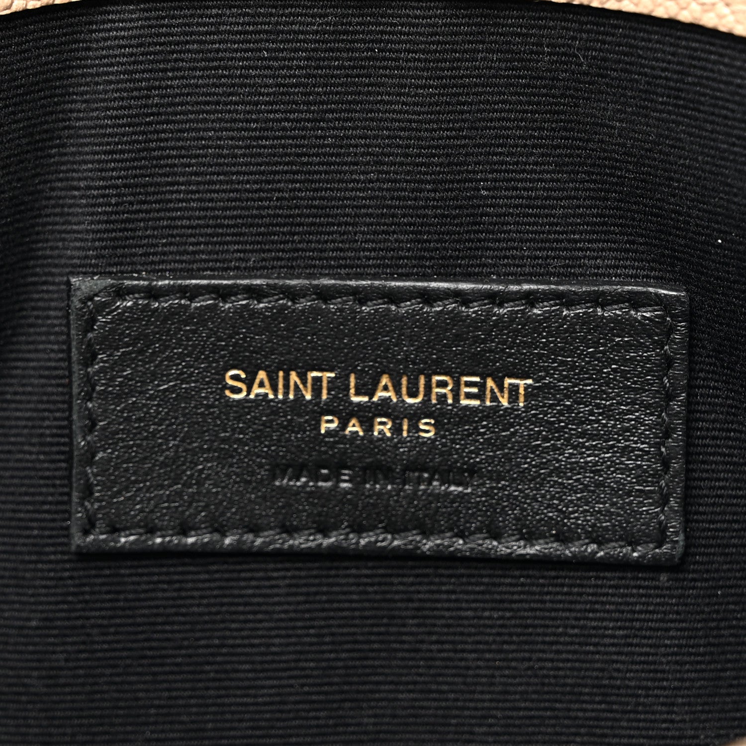 Saint Laurent Grain De Poudre Uptown Pouch Dark Beige 6 of 8