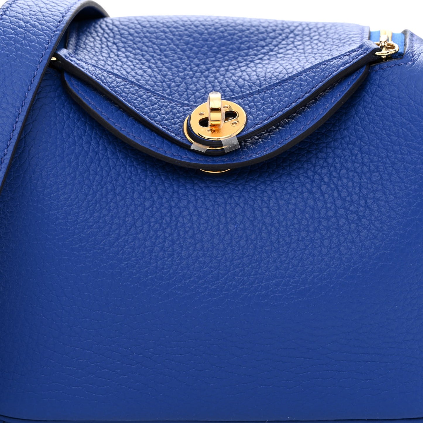 Taurillon Clemence Mini Lindy 20 Bleu Electrique