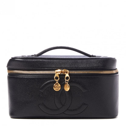 Chanel Caviar Vanity Cosmetic Case Black 1 of 14