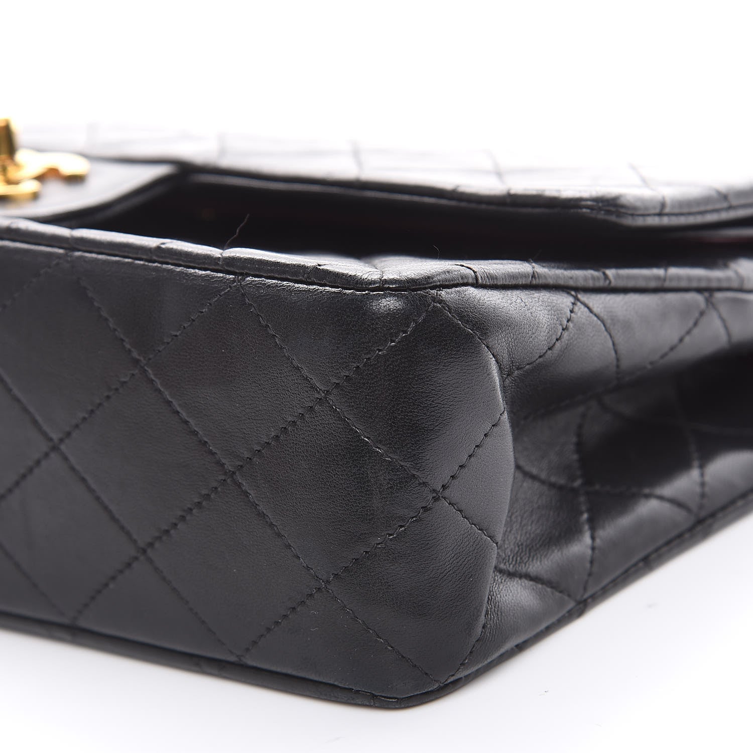 Chanel Lambskin Quilted Medium Double Flap Black 7 of 30