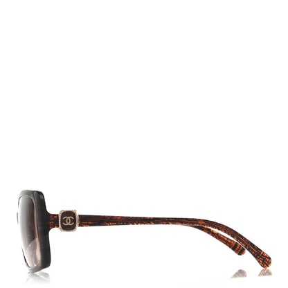 Chanel CC Tweed Effect Sunglasses 5175 Brown 3 of 8