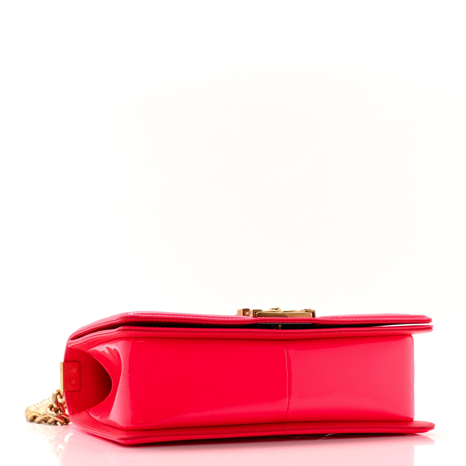 Chanel Patent Quilted Medium Boy Flap Pink 4 of 11