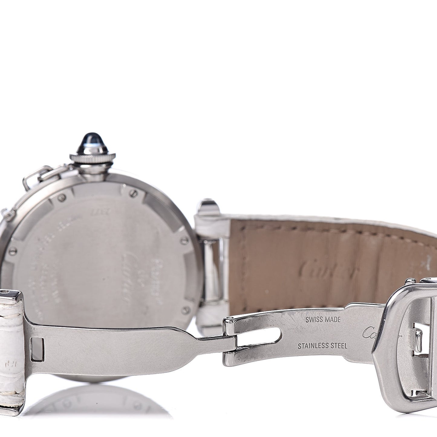 Stainless Steel Alligator Mother of Pearl 35mm Pasha C Automatic Watch