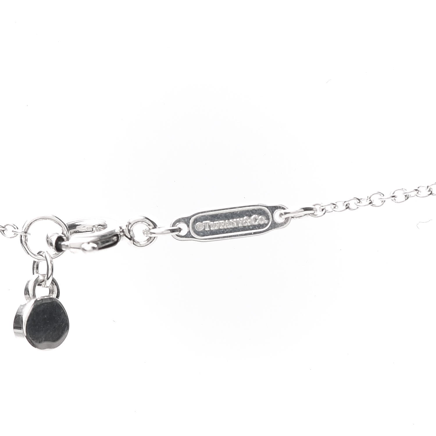 Tiffany Sterling Silver Enamel Return to Tiffany Love Heart Necklace Blue 4 of 6