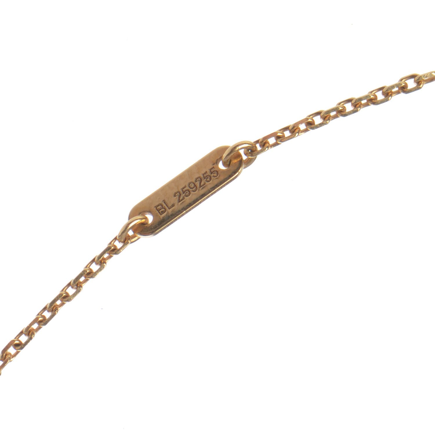 Van Cleef & Arpels 18K Yellow Gold Mother of Pearl Sweet Alhambra Butterfly Pendant Necklace 6 of 7