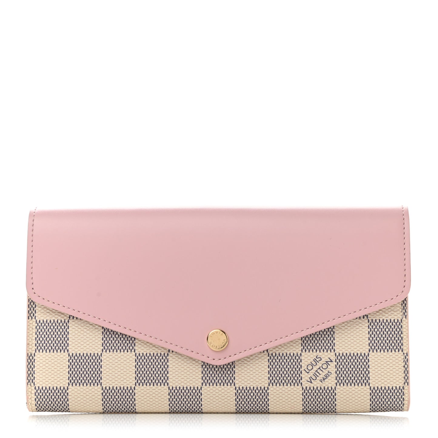 Damier Azur Sarah Wallet NM Rose Ballerine