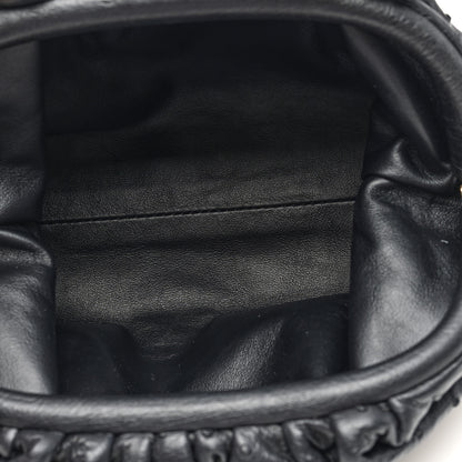 Bottega Veneta Ostrich The Mini Pouch Black 5 of 10