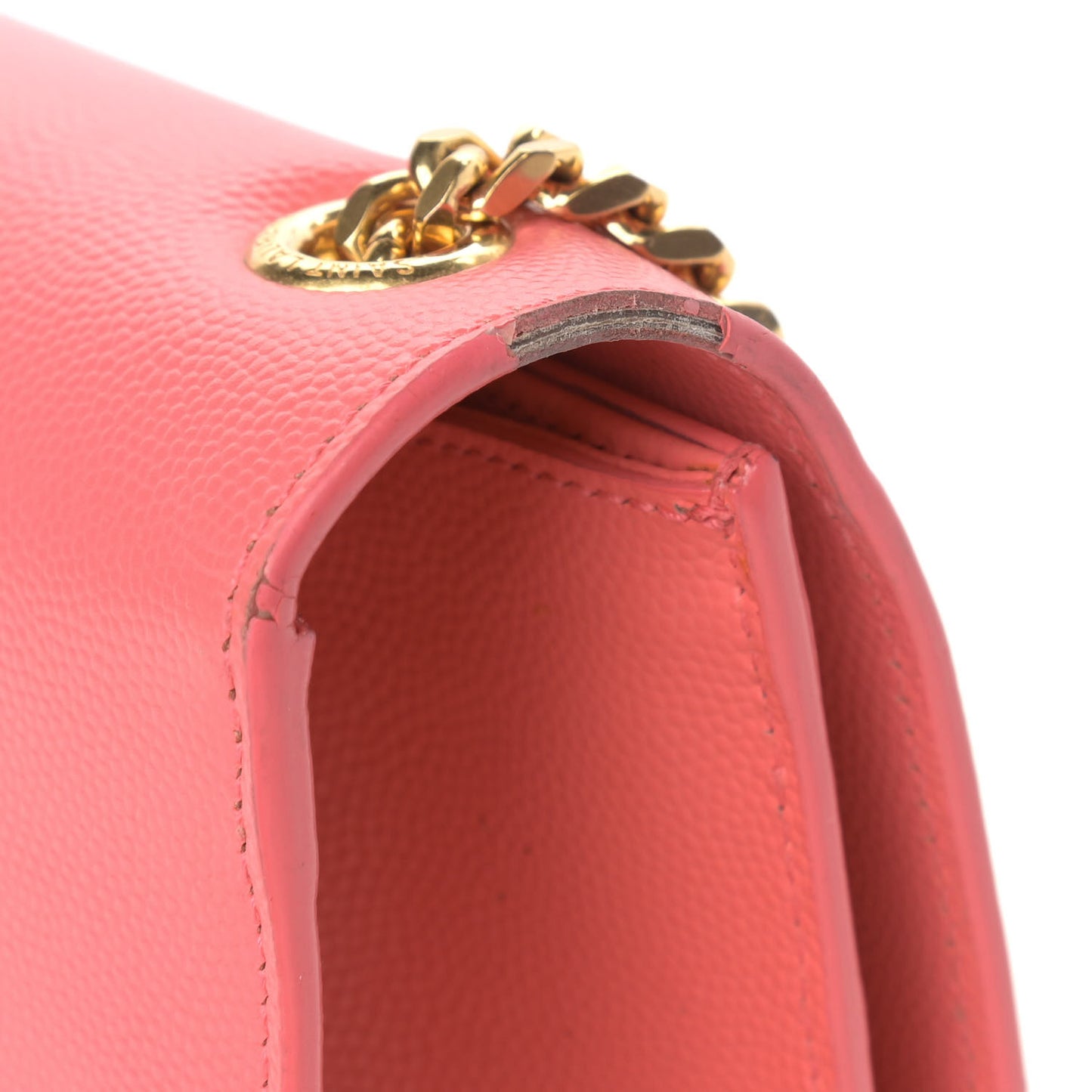 Grain De Poudre Medium Classic Monogram Kate Satchel Rose Clair