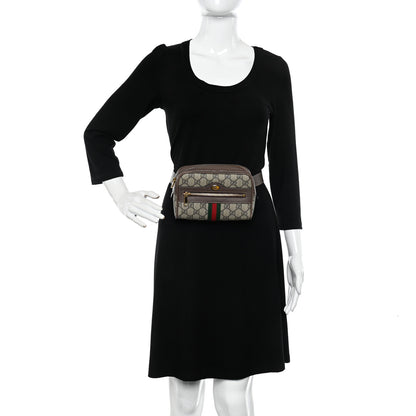 Gucci GG Supreme Monogram Web Small Ophidia Belt Bag 75 30 Dark Brown 2 of 9