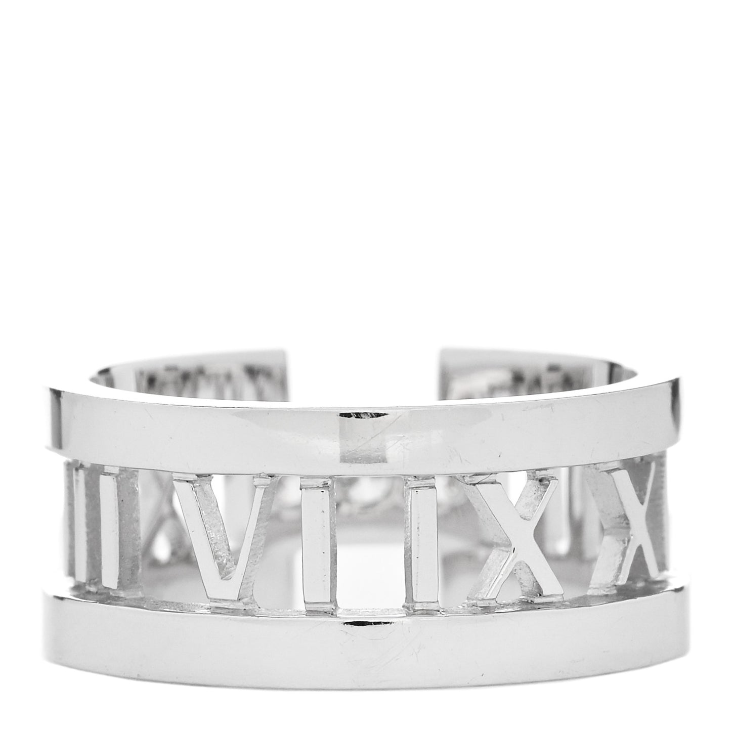 18K White Gold Diamond Open Atlas Ring 52 6