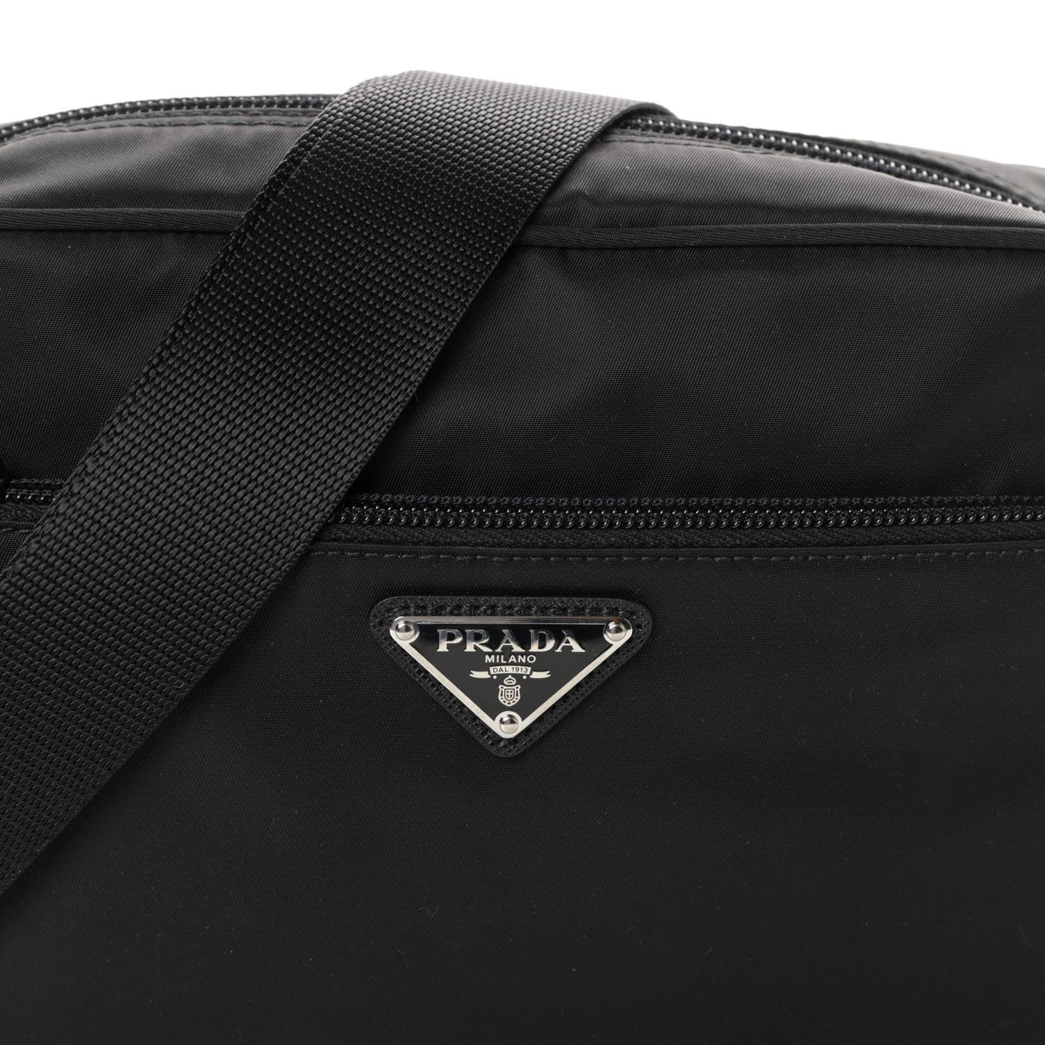 Prada Tessuto Nylon Vela Shoulder Bag Black 7 of 9