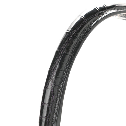 Hermes Shiny Porosus Crocodile Kelly Sellier 25 Black 17 of 18