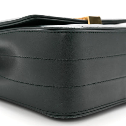 Saint Laurent Lambskin Matelasse Monogram Medium Vicky Chain Bag Algae 9 of 10