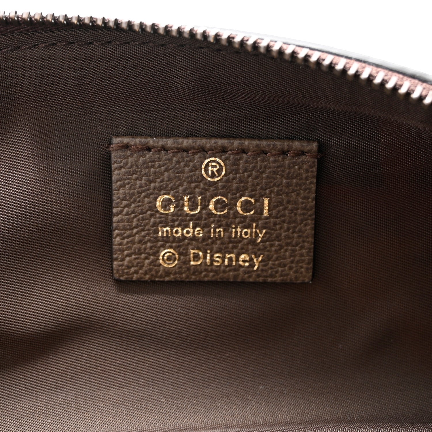 Gucci X DISNEY GG Supreme Monogram Donald Duck Pencil Case Beige Ebony 6 of 8