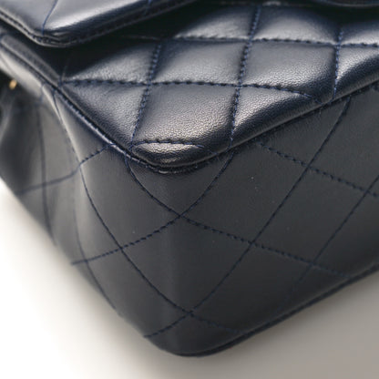 Chanel Lambskin Quilted Mini Rectangular Flap Navy 8 of 10