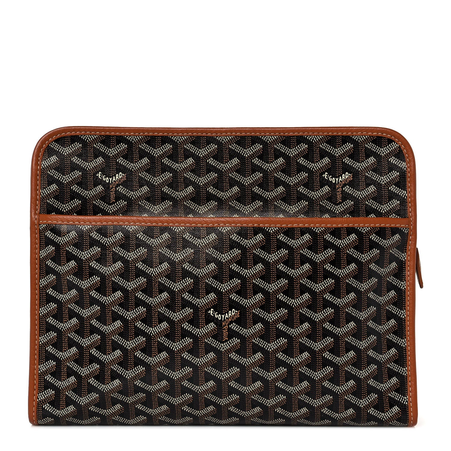 Goyard Goyardine Jouvence GM Toiletry Pouch Black Gold 1 of 8