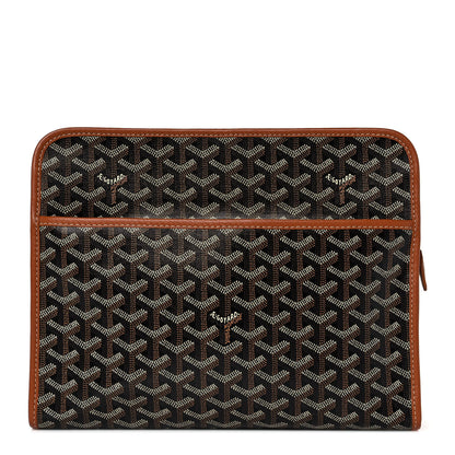 Goyard Goyardine Jouvence GM Toiletry Pouch Black Gold 1 of 8